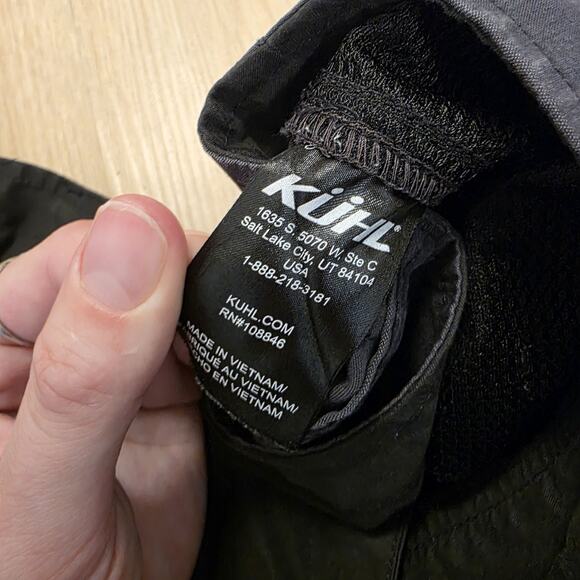 Kuhl Gray Vented Outdoor Hiking Camping Grunge Konfidant Air Shorts Size 42 - Picture 8 of 10